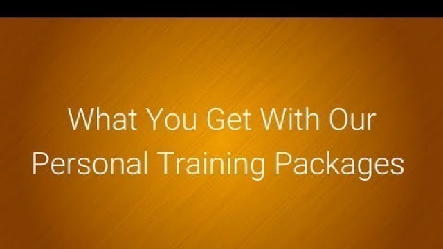 'What You Get With Conan Fitness Personal Training Packages'