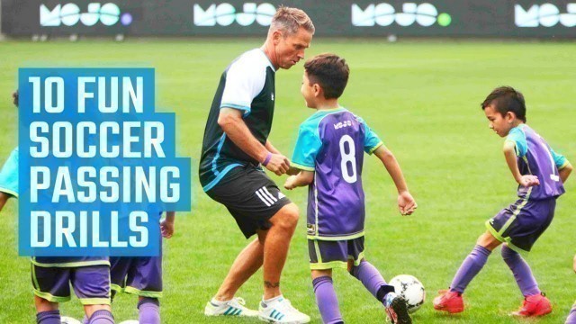 '10 Best Soccer Passing Drills for U8, U10 and U12 | Fun Soccer Drills by MOJO'