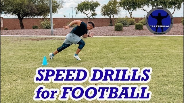 '3 Speed Drills for Football Players | Speed Training for Football'