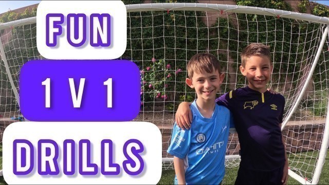 'Fun 1 v 1 Drills For Kids | U5, U6, U7, U8, U9, U10, U11 | Football Coaching for Kids'