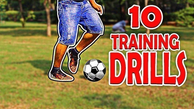 '10 Football Soccer Hindi Skills and Tricks Exercises Drills To Learn Medium Step by Step'