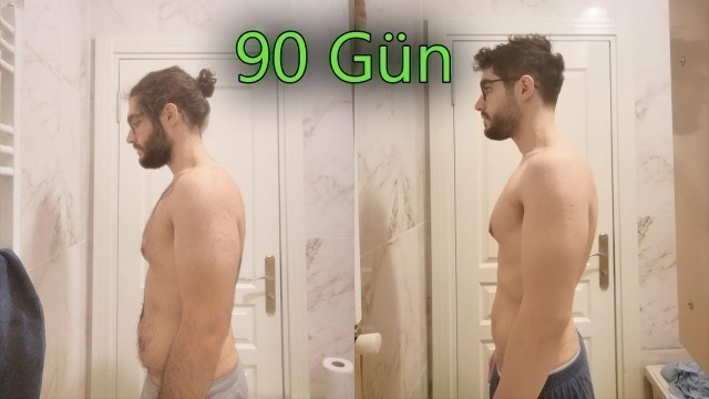 '90 GÜNLÜK VÜCUT DEĞİŞİM VİDEOSU - 90 Day Body Transformation #transformation #fitness #zayıflama'