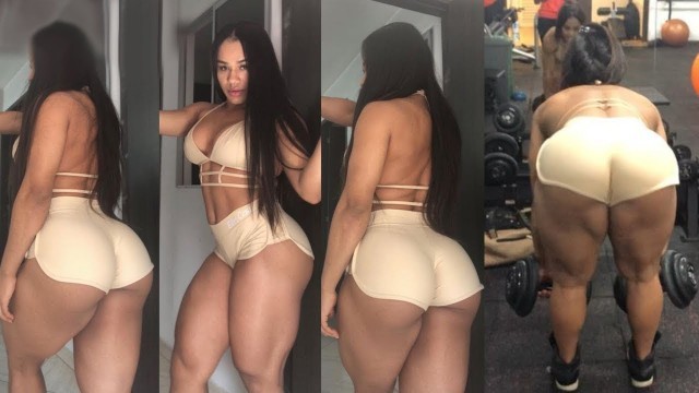 '18+ Eilin Castano STRONG AND POWERFUL FEMALE Fitness Model Sexy Booty Workout, Butt Workout'