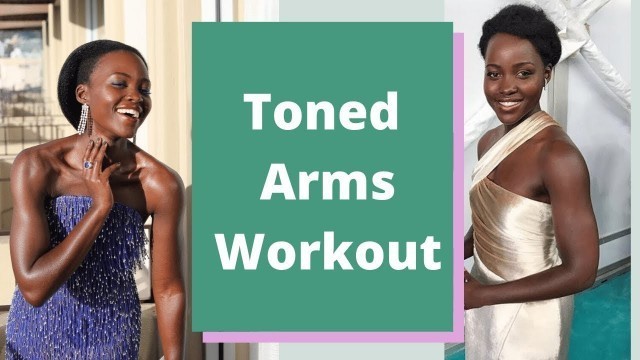 'Toned Arm Workout w/ Dumbbells | Lupita Nyong\'o Inspired | Afrogirlfitness'