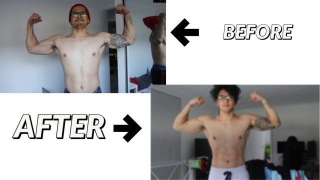 'Before and After 30 days fitness challenge'