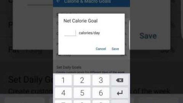 'How To Change Your Macro Goals on my fitness pal'