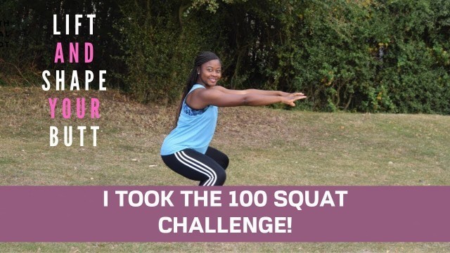 'A Squat Challenge you can feel! 100 rep AFROGIRLFITNESS  Squat Challenge'