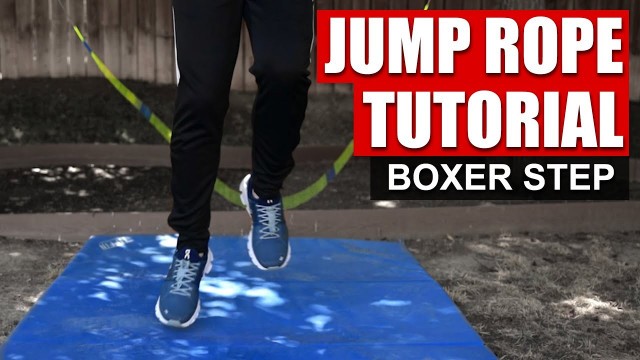 'JUMP ROPE EXERCISE TUTORIAL BOXER STEP (with slow motion) | COACH NATE K-G'