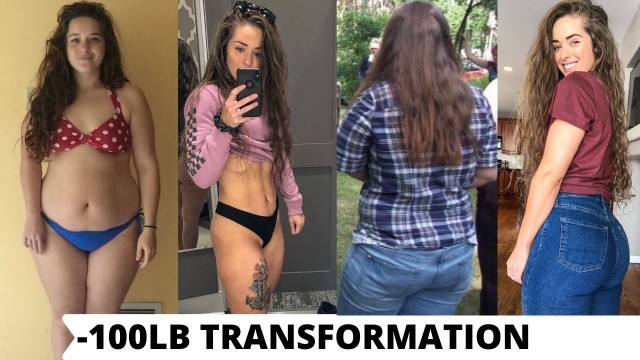 '100lbs Weight Loss Transformation. Before and After Journey.'