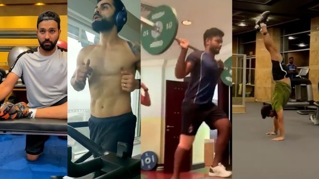 'Indian Cricket Team Six Pack Training Fitness Video  - ABS Training - SANJU , PANT , KOHLI , ROHIT'