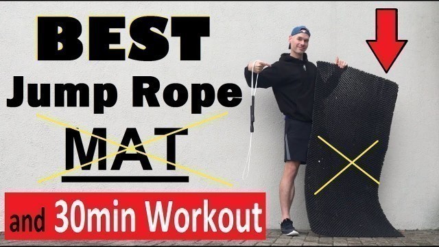 '30min Non-Stop Jump Rope Workout: Why Don\'t I Use Commercial Skipping Mats? (Cheap Mat Alternative)'