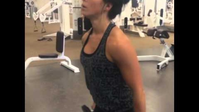 'Sarah Bowmar Shoulder Workout / Half Arnolds'