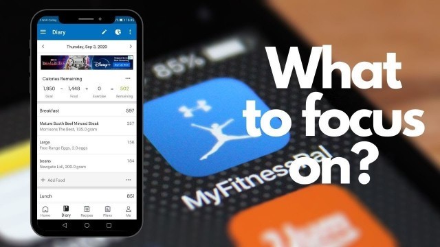 'My Fitness Pal Focus On One Thing  - The Fitness Journey'