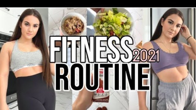 'MY FITNESS ROUTINE 2021 | WHAT I\'M DOING TO LOSE WEIGHT ! WORKOUT ROUTINE & WHAT I EAT !'