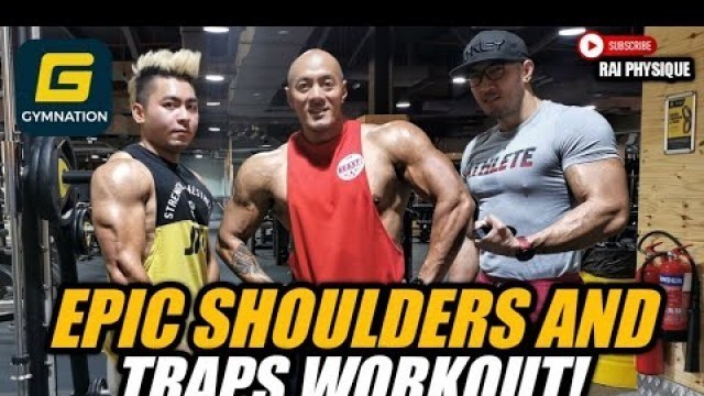 'SHOULDER AND TRAPS WORKOUT | GYM NATION'