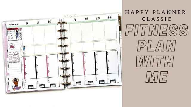 'Happy Planner Fitness Plan With Me | Setting up my macros and goals for the week'