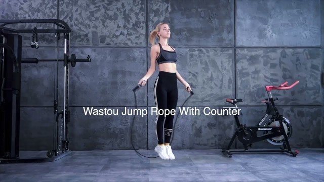 'Wastou Digital Jump Rope with Counter, Long Rope & Cordless Jump Rope'