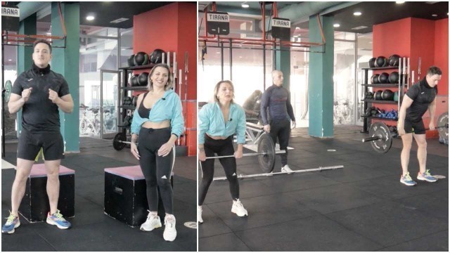 'Fitness - Gerta Gixhari ne aksion, stervitja crossfit e gazetares se njohur | ABC News Albania'