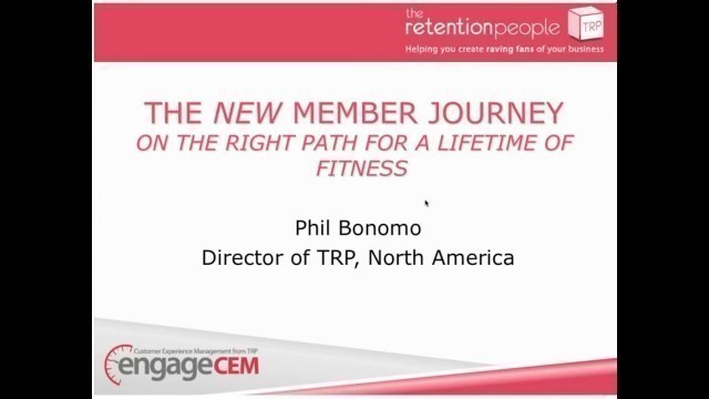 'North America: The New Member Journey. On the right path for a lifetime of fitness.'