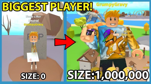 'Becoming The Biggest & Strongest Player in Roblox Workout Island'