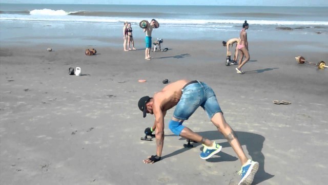 'Hyderabad\'s Fitness Beach/Part 448/ Handstand.'