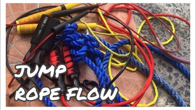 'ENJOYING ROPE FLOW & JUMP ROPE || MORNING EXERCISE || WOWA @55 || ROPE TYPES'