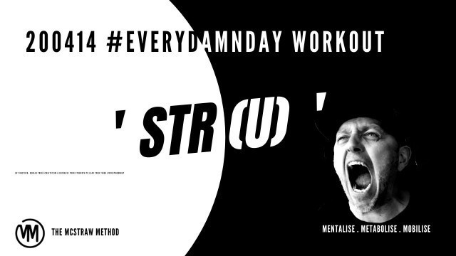 '200414 #EVERYDAMNDAY WORKOUT - STRENGTH UPPER'