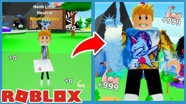 'I Unlocked Jupiter Body Rank & Max Size Weight in Roblox Workout Island'