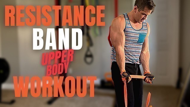 'Resistance Band Upper Body Workout | Shoulders, Back, Arms'