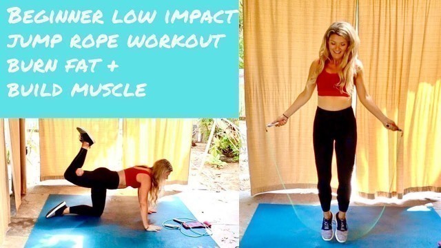 'Beginner Full Body Jump Rope Workout Low Impact'