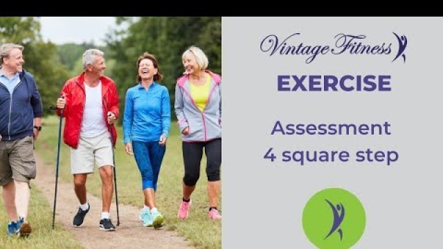 'Vintage Fitness team training-movement assessment  (4 square step)'