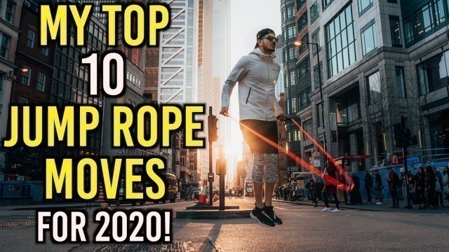 'MY TOP 10 JUMP ROPE MOVES FOR 2020! MADE FOR ALL LEVELS // by Rush Athletics'