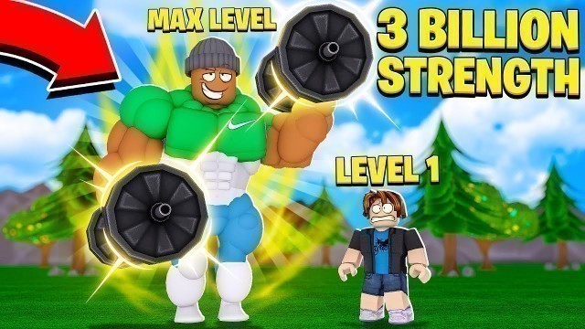 'I got 3,000,000,000 STRENGTH and became the STRONGEST in the WORLD.. (Roblox)'