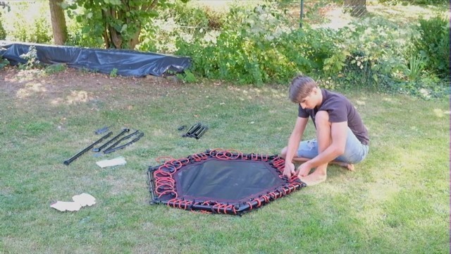 'NATURALIFE Mini Fitness-Trampolin mit höhenverstellbarer Griff'