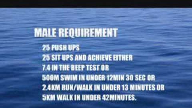 'The Navy Fitness and Swim Test'