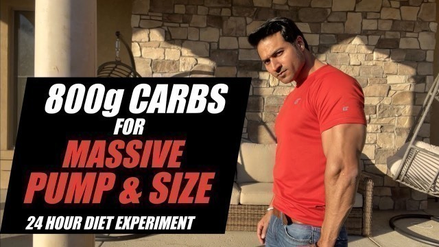 '800g Carbs for Pump and Size - 24 Hour Diet Experiment by Guru Mann'