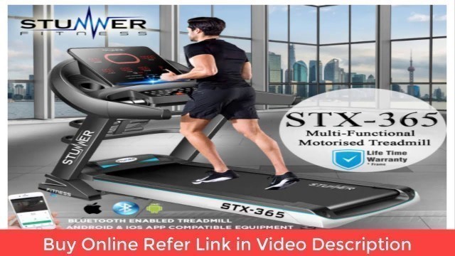 'Treadmill with Auto Inclination System I Stunner Fitness STX 365 3 0HP I NewsVani'