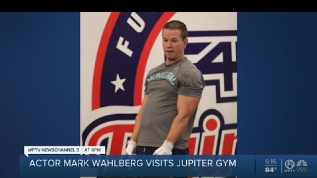 'Mark Wahlberg stops by for funky workout at F45 Training in Jupiter'